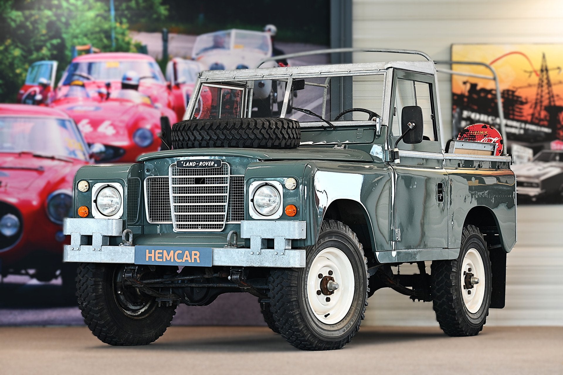 Land Rover 88// METAL TOP softtop (bj 1981), Auto's, Oldtimers, Land Rover, Zwart, Origineel Nederlands, Bedrijf