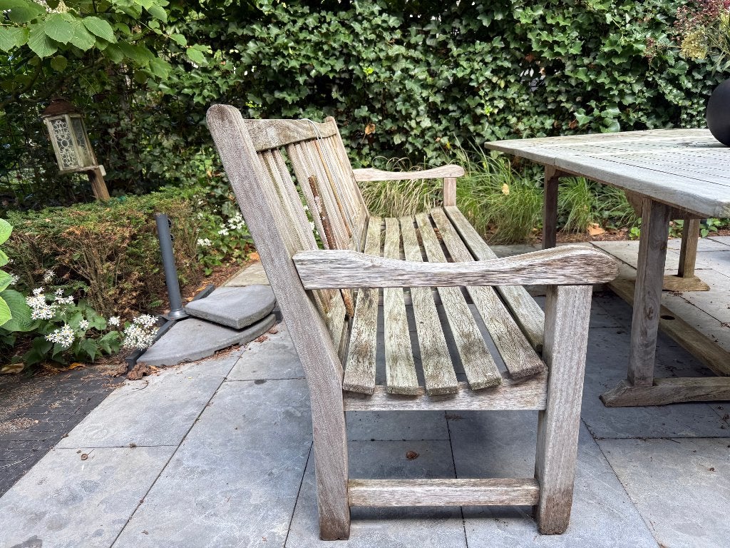 tuinmeubelen teak, Ophalen, 5 zitplaatsen, Gebruikt, Bank