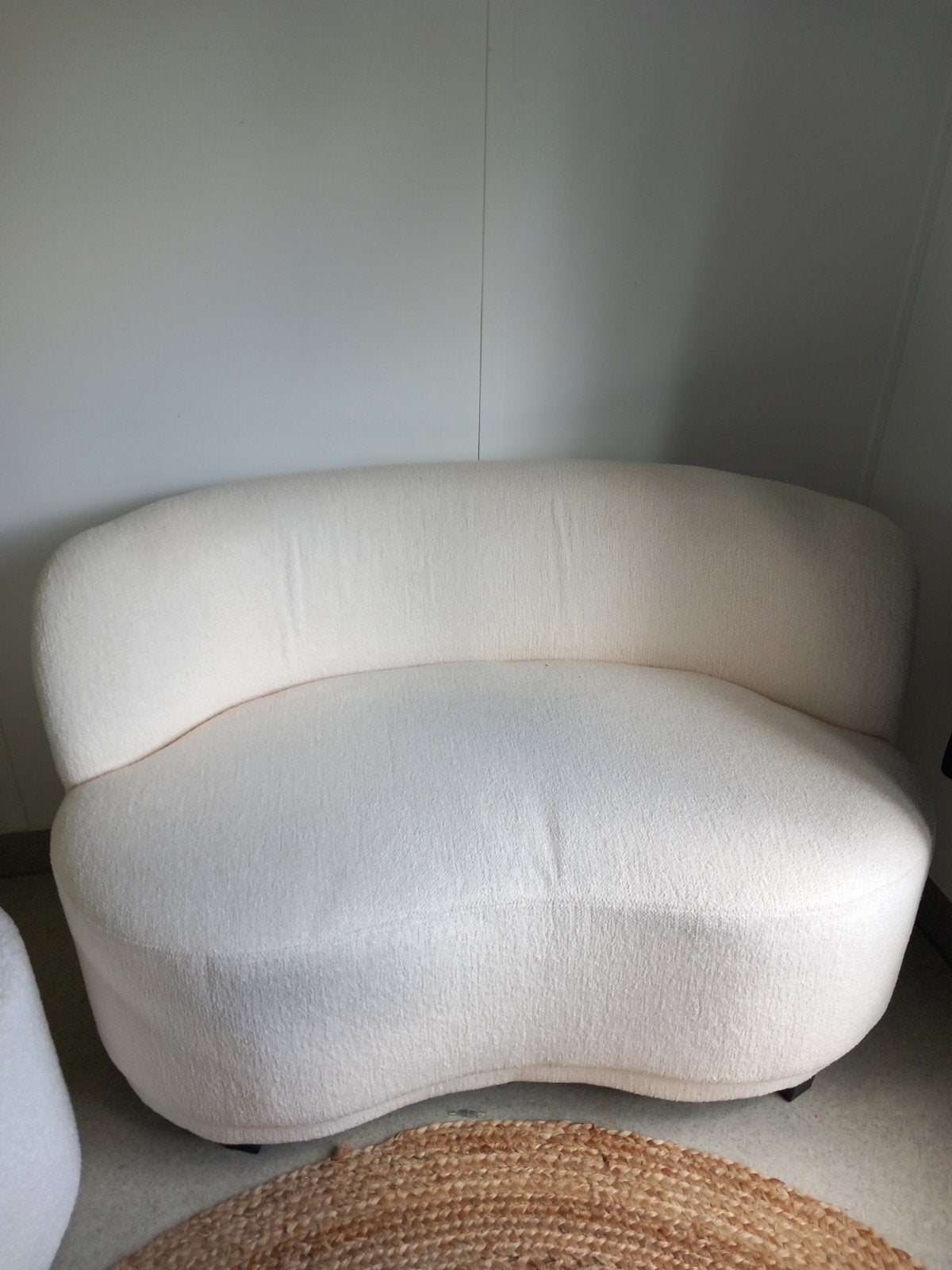 Fauteuil / bankje, Huis en Inrichting, Fauteuils, Ophalen, Zo goed als nieuw, Modern, Teddy, Stof