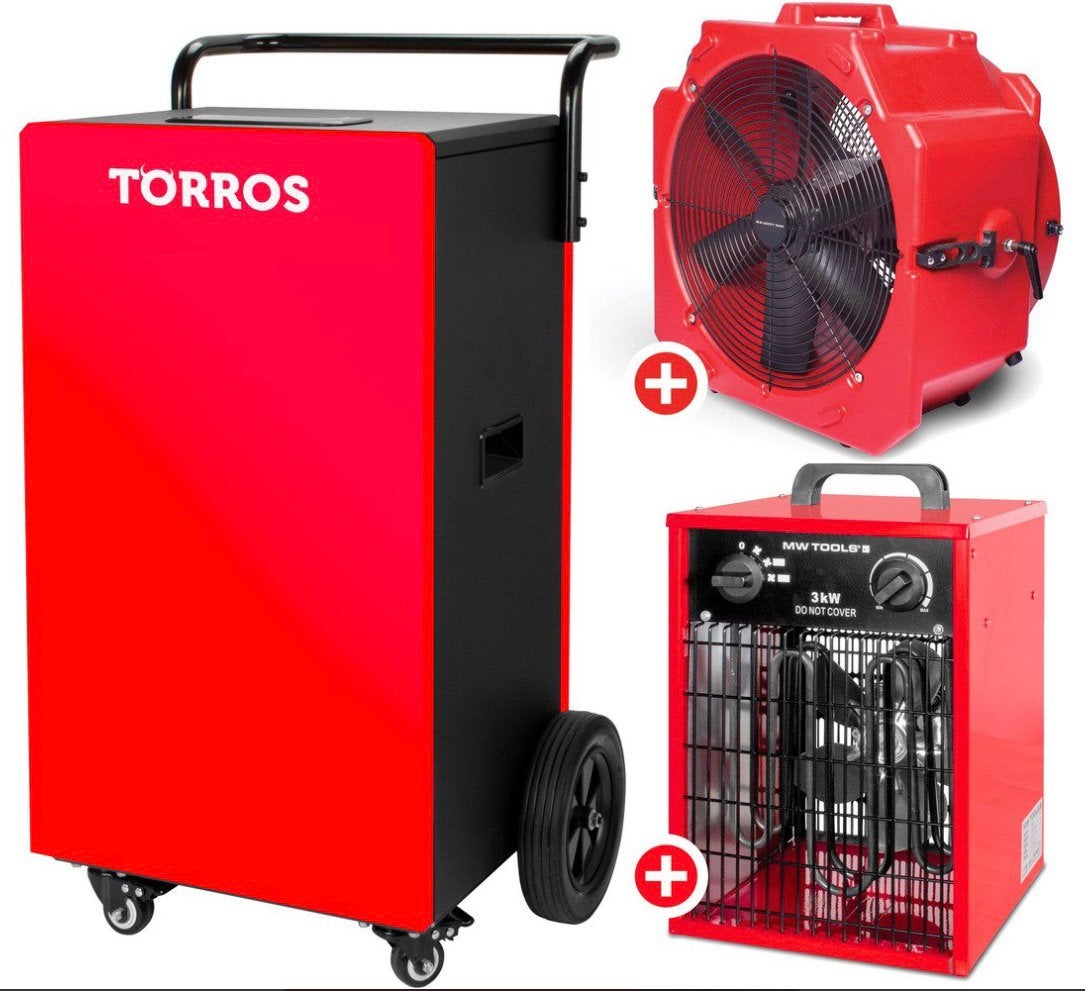 Set BDM90N bouwdroger + MV500PPL ventilator + heater WEL03, Ophalen, Nieuw