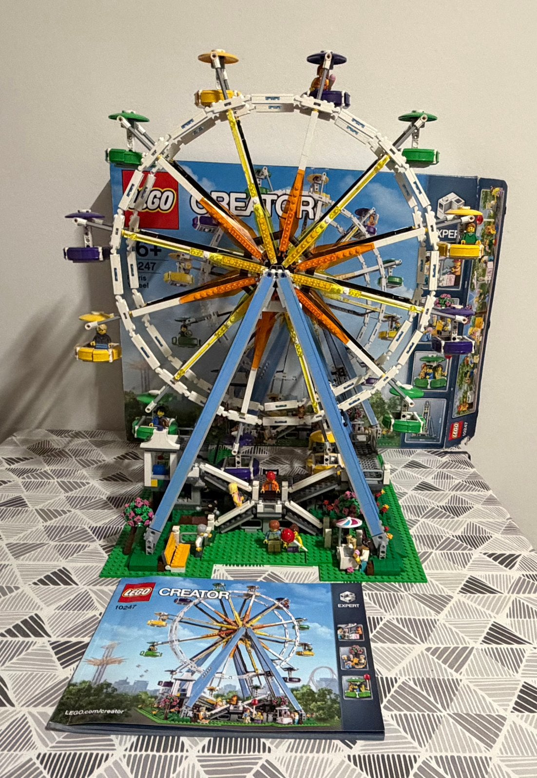 Lego Creator set 10247 Reuzenrad incl. doos, Compleet, Lego, Ophalen of Verzenden, Zo goed als nieuw