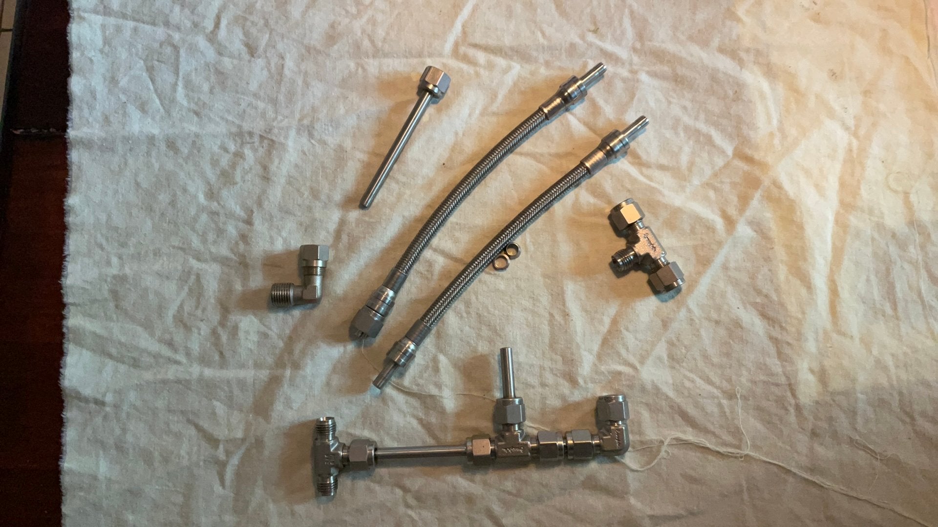 Swagelok T-stukken tubing 1/4 inch st. Steel 316, Ophalen of Verzenden, Overige typen
