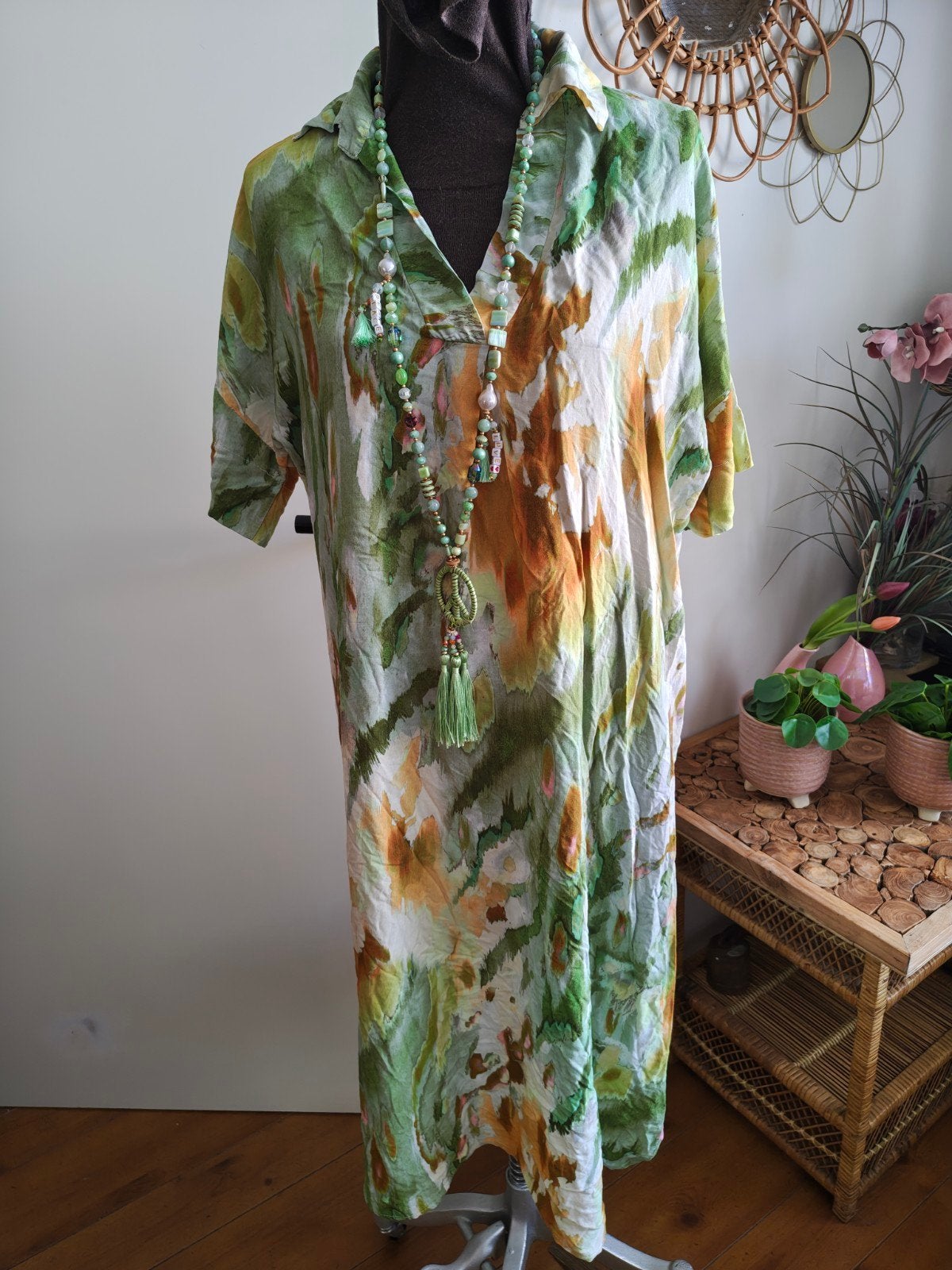 jurk maat m l xl, Maat 42/44 (L), Ophalen of Verzenden, Zo goed als nieuw, Onder de knie