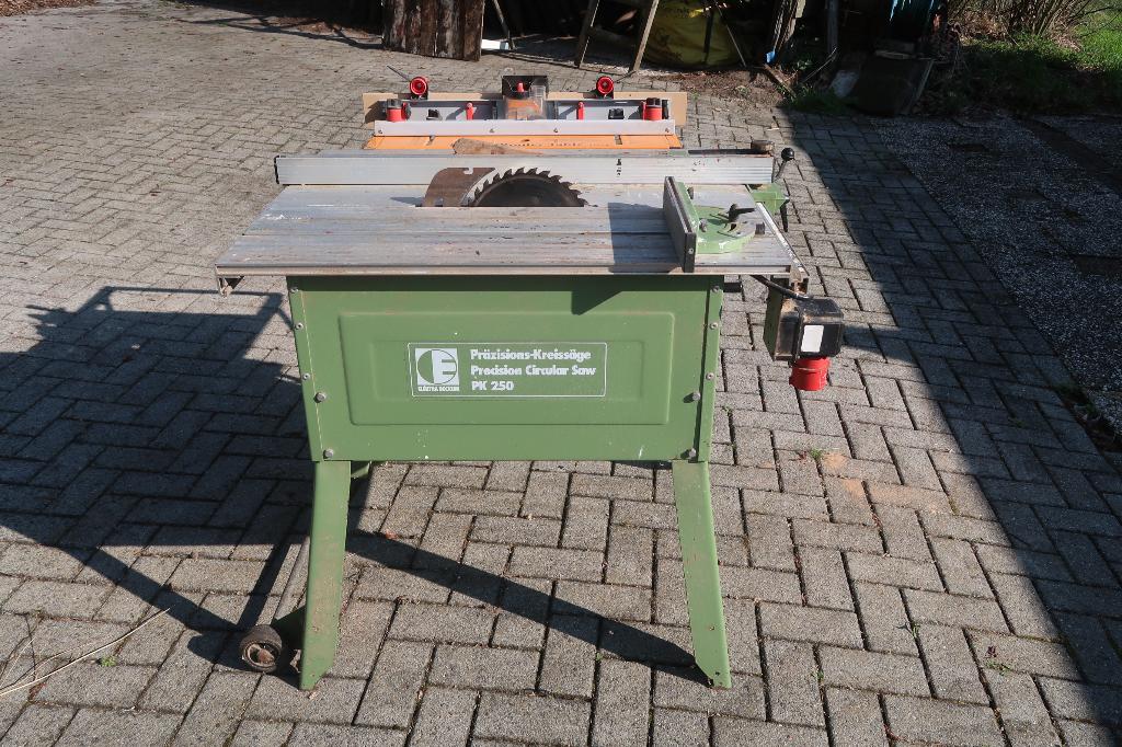 cirkelzaagmachine, Ophalen, Elektra Beckum, Gebruikt, Cirkelzaag