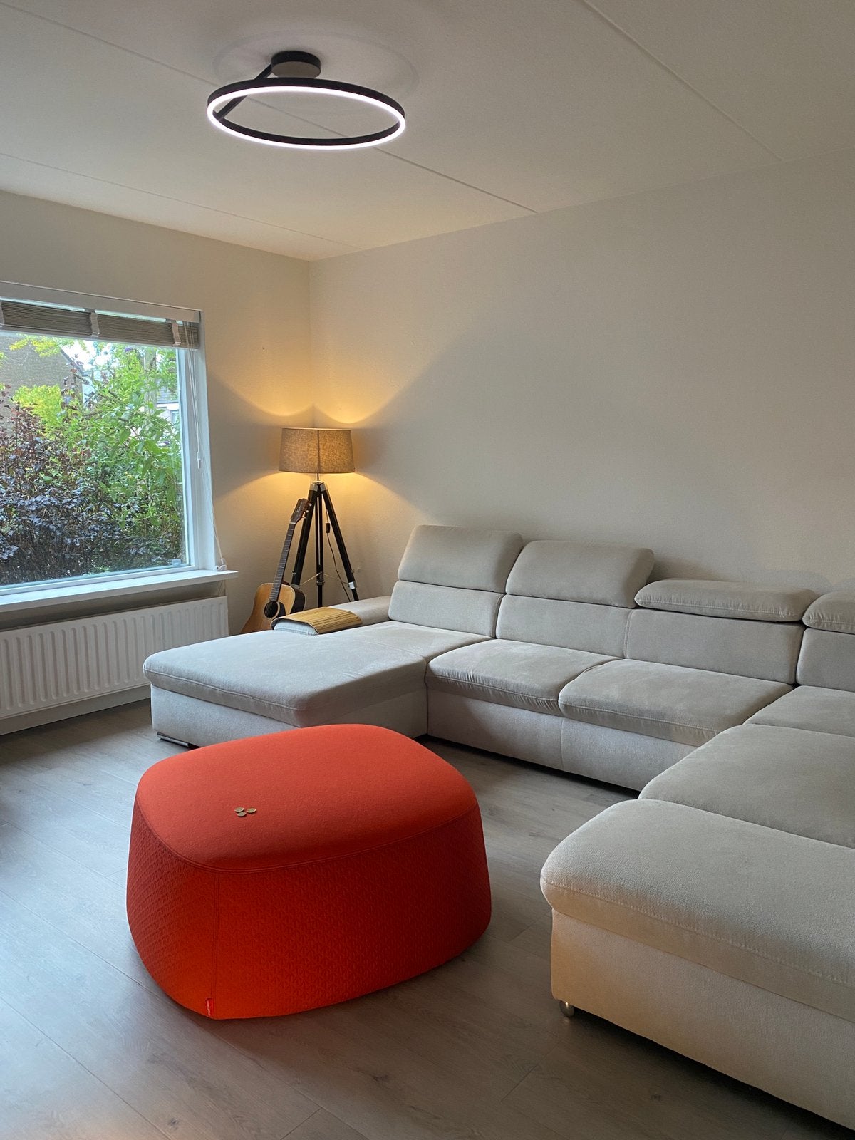 Design Poef Rood - Haworth Openest Chick (Patricia Urquiola), Ophalen, Zo goed als nieuw