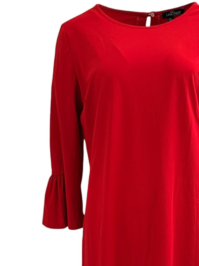 LaDress jurk M, Maat 38/40 (M), Ophalen of Verzenden, Zo goed als nieuw, Rood