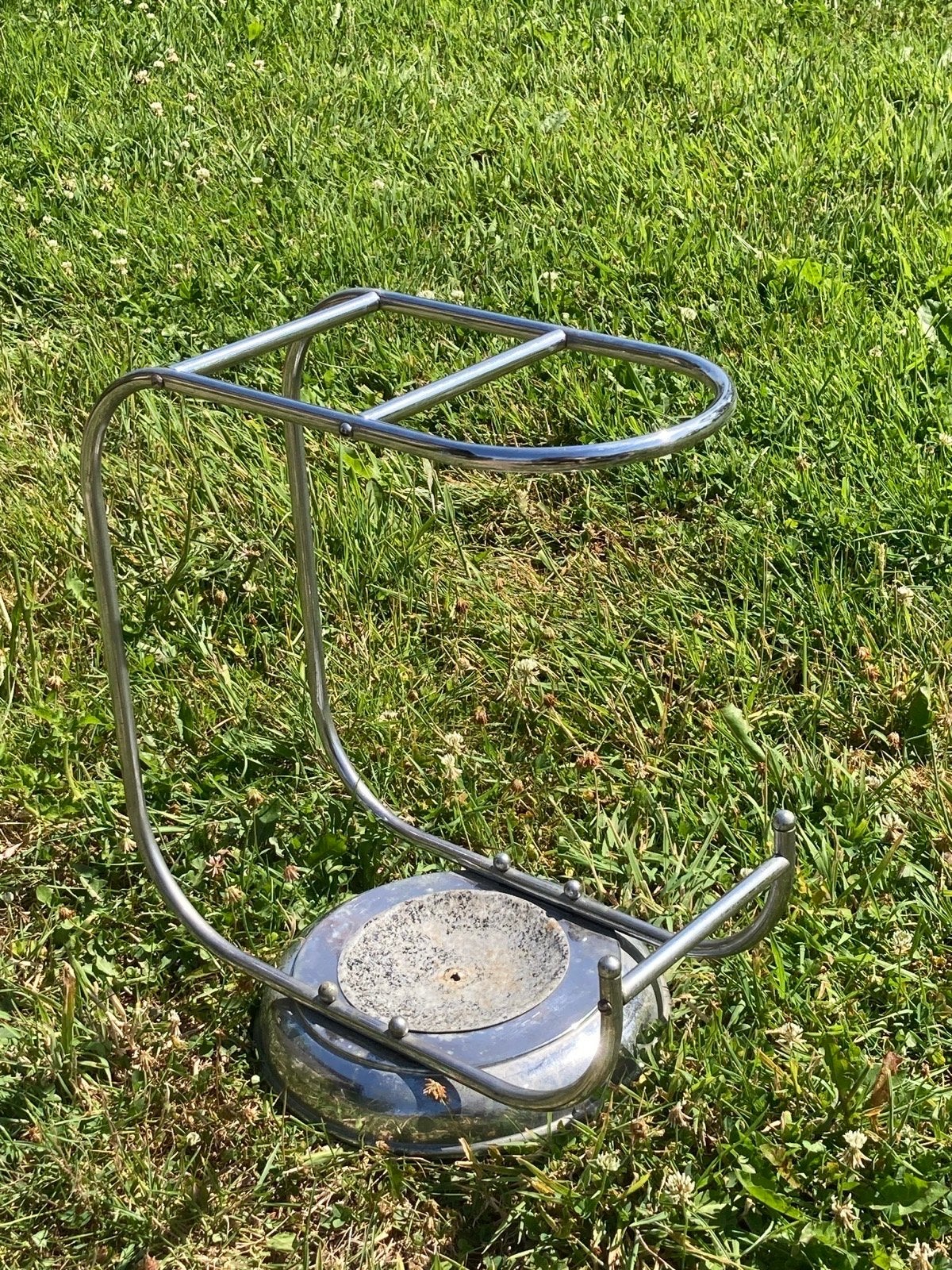 Vintage Chroom Paraplubak - Stijlvol en Functioneel, Ophalen, Gebruikt, Metaal