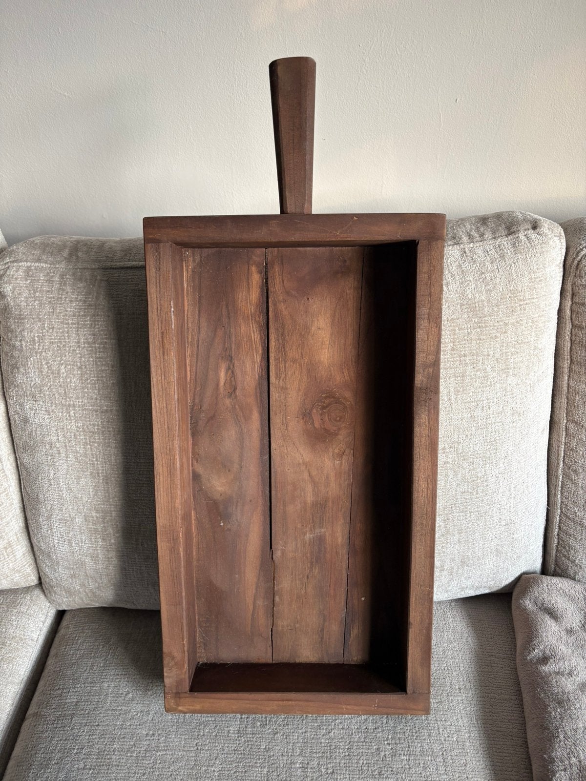 Houten dienblad, Ophalen, Zo goed als nieuw, Rechthoekig, Hout