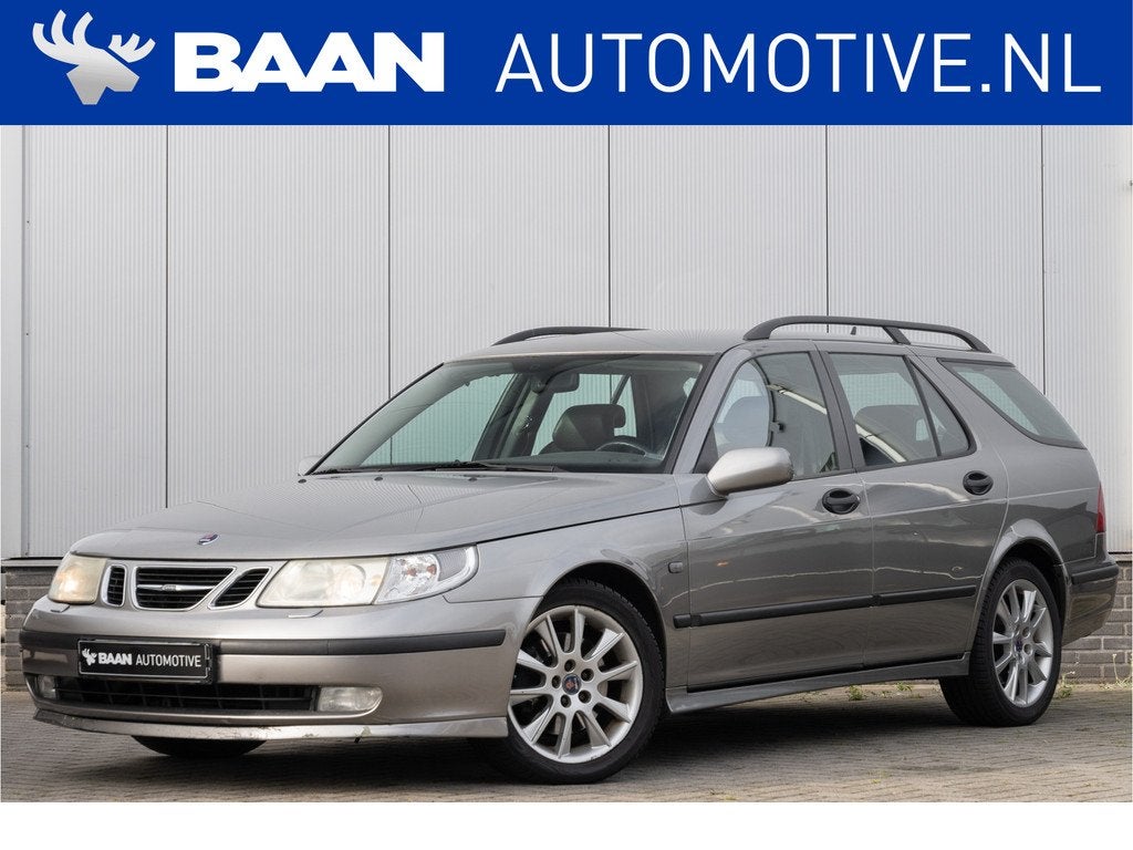 Saab 9-5 Estate 2.3 Turbo Aero | Nieuwe distributieketting, Auto's, Saab, Stoelverwarming, 4 cilinders, Leder en Stof, 93 €/maand