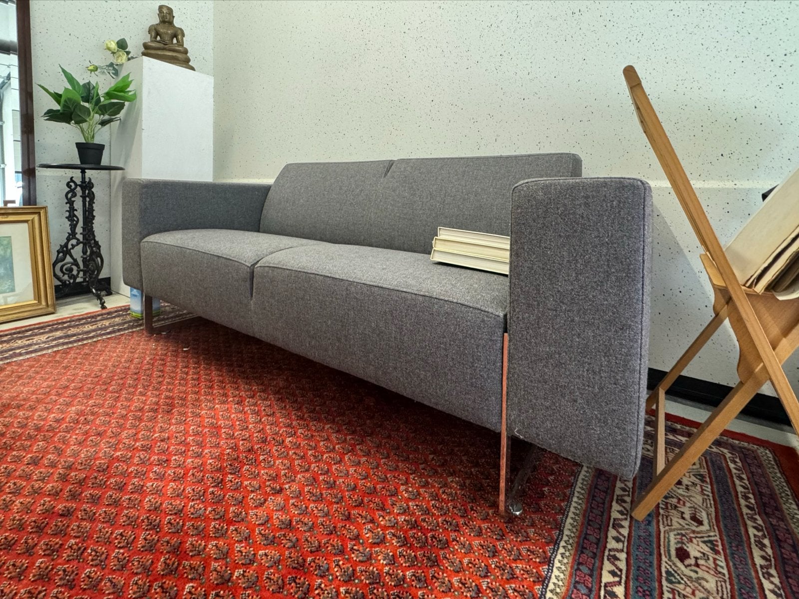 Moderne Arti Fort 2,2 zitsbank in grijs stof Mare, Ophalen, 150 tot 200 cm, Tweepersoons, 75 tot 100 cm
