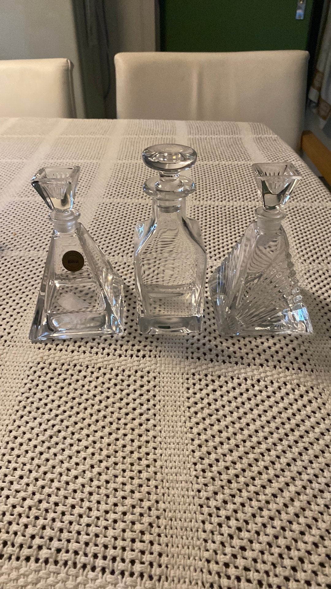 3 parfum flesjes leuk voor decoratie in goede staat, Antiek en Kunst, Ophalen of Verzenden