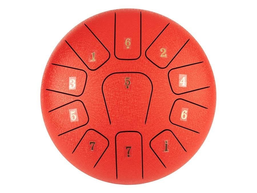 HTD1011/RD |Hayman stalen tongdrum 10" rood, ., Nieuw, Ophalen of Verzenden, .