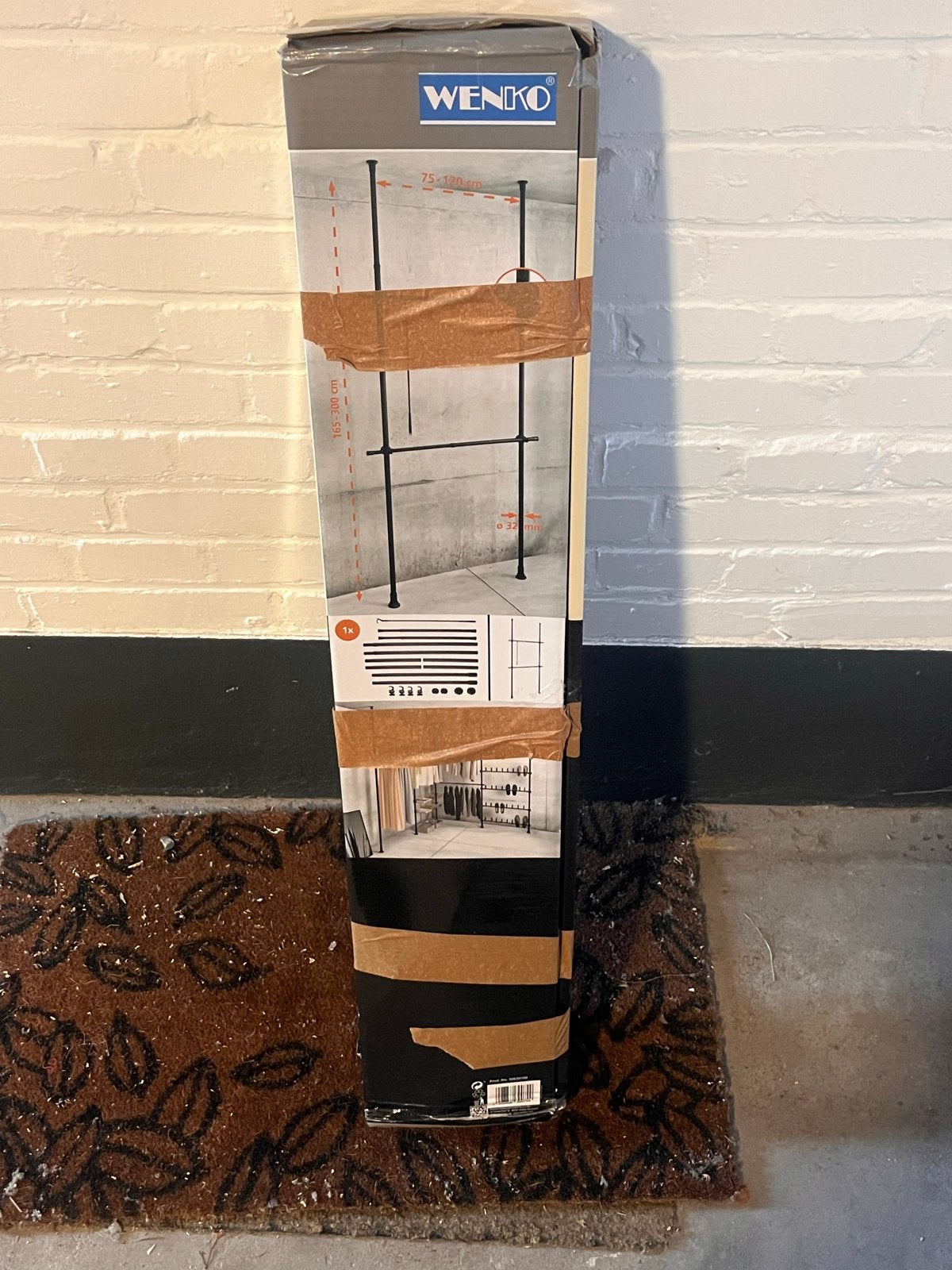 Wenko Telescopisch Opbergsysteem - Nieuw (haak ontbreekt), Ophalen, Met plank(en), Kunststof, 200 cm of meer