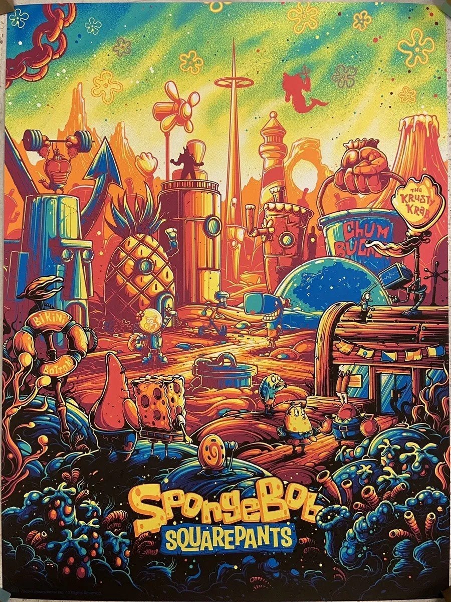 spongebob squarepants, Ophalen of Verzenden, Zo goed als nieuw, A1 t/m A3, Film en Tv