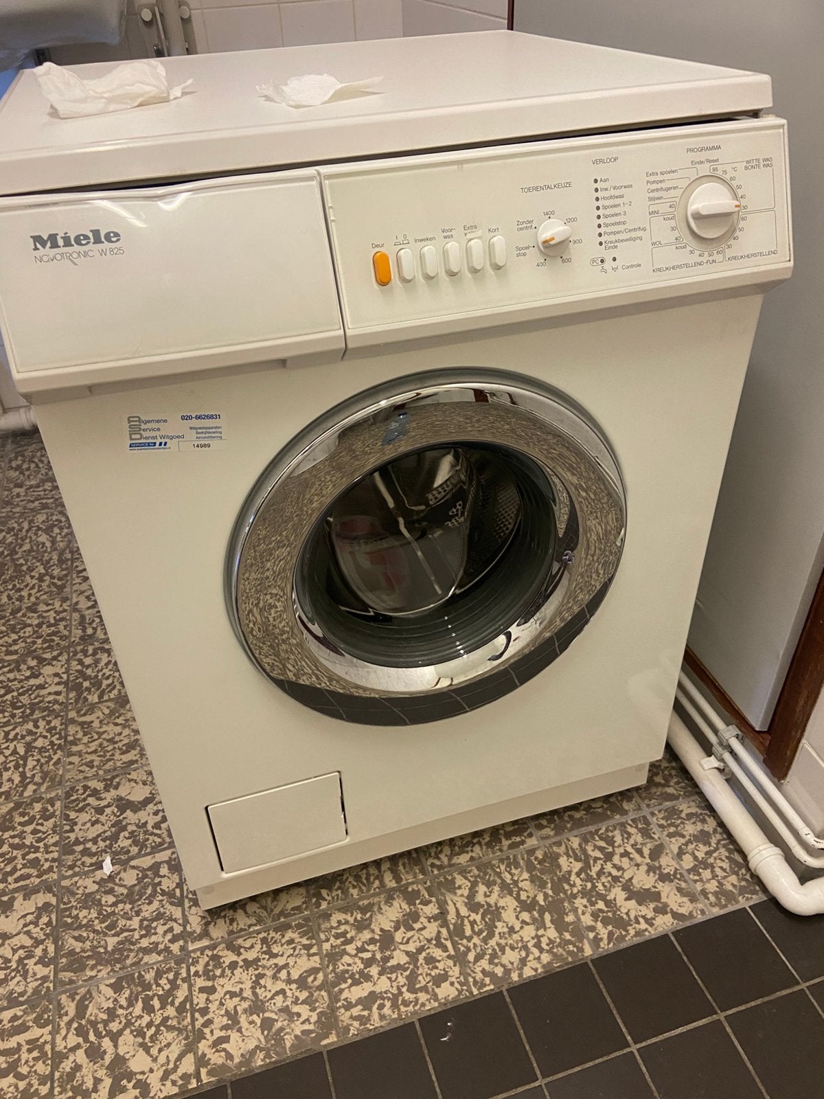Miele Novotronic W925 Wasmachine - Betrouwbaar & Krachtig, 1200 tot 1600 toeren, 4 tot 6 kg, Ophalen of Verzenden, Zo goed als nieuw
