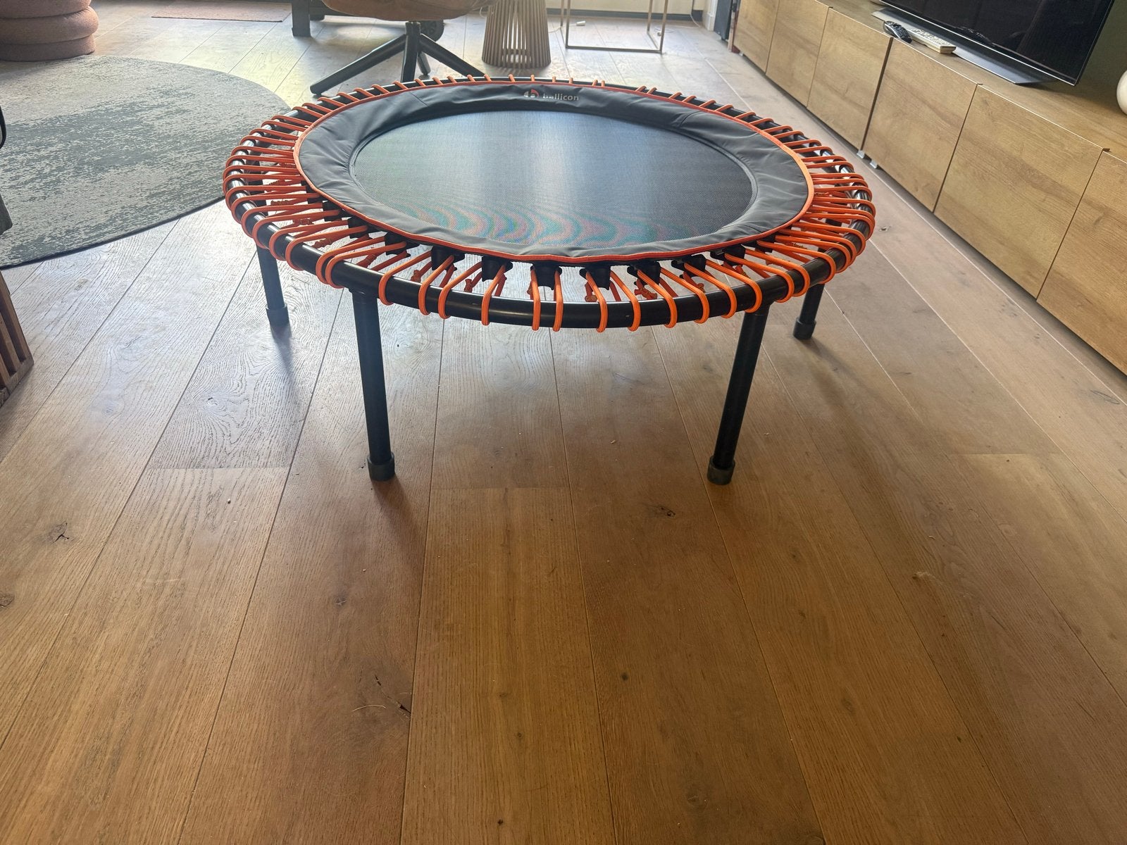 Bellicon trampoline 112cm met vouwpoten - zo goed als nieuw!, Sport en Fitness, Fitnessmaterialen, Ophalen of Verzenden, Zo goed als nieuw