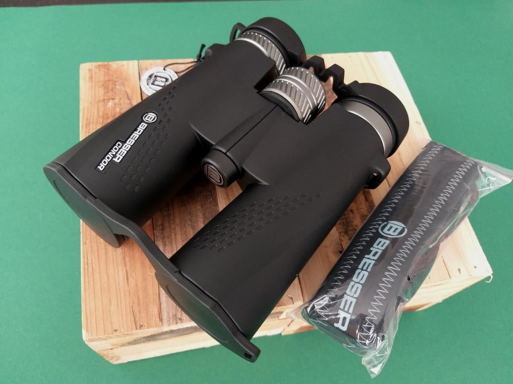 Bresser Condor EL 10x42 HD/UR Coated/Fog-Waterproof/NIEUW, Dakkant (recht), Nieuw, Ophalen of Verzenden, 8 tot 12x