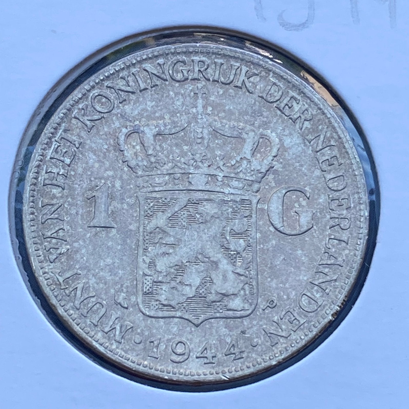 1 Gulden Zilver uit 1944 Pe van Wilhelmina, Postzegels en Munten, Munten | Nederland, 1 gulden, Verzenden, Zilver, Koningin Wilhelmina