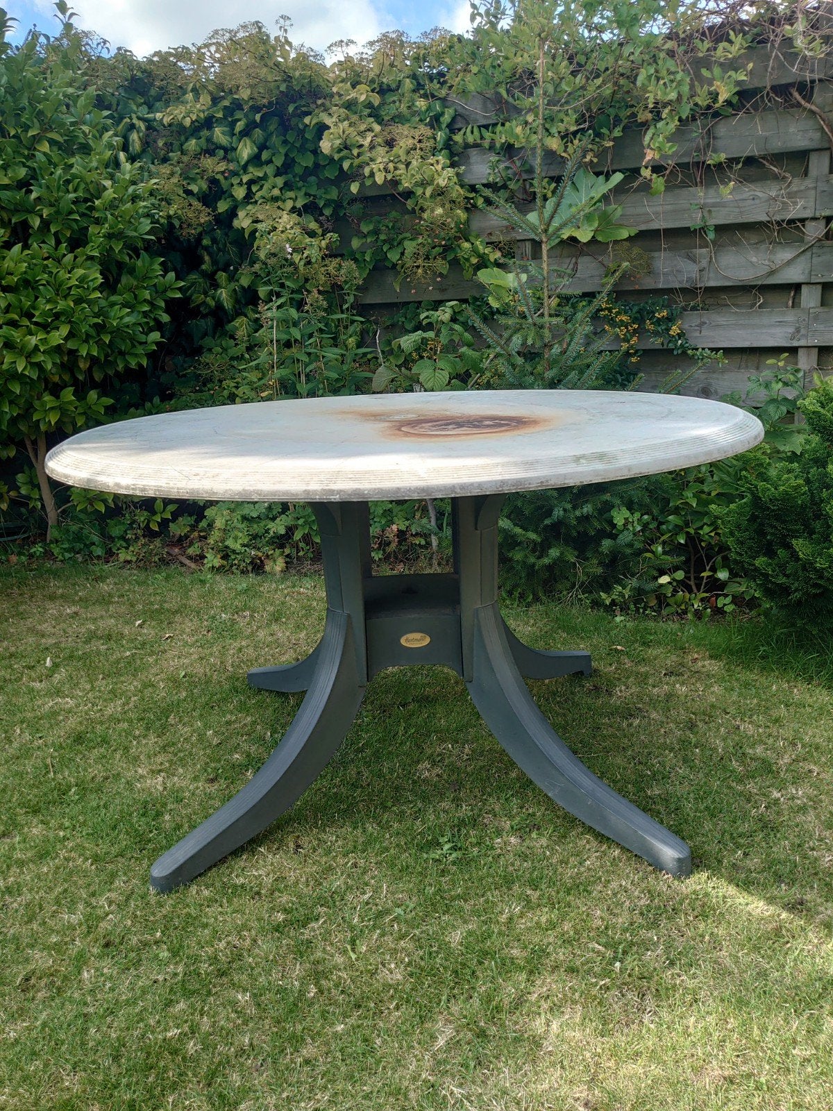 Hartman tuintafel GRATIS, Tuin en Terras, Ophalen, Gebruikt, Rond