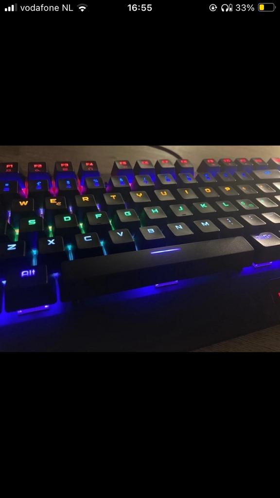 LESHP Toetsenbord met LED, Gaming toetsenbord, Nieuw, Ophalen of Verzenden, Qwerty