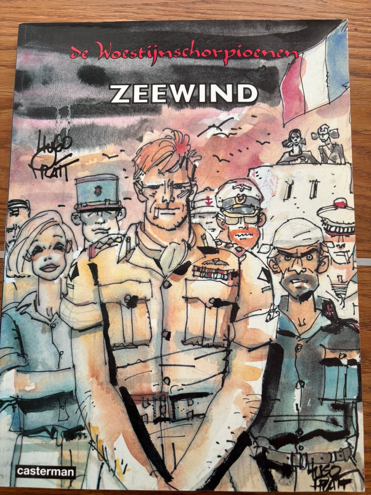 De Woestijnschorpioenen -Zeewind - Hugo Pratt, Boeken, Stripboeken, Zo goed als nieuw, Eén stripboek, Ophalen of Verzenden