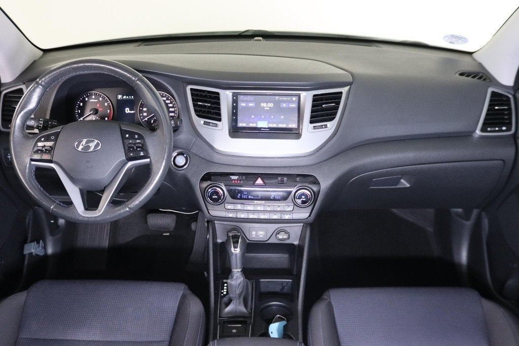 Hyundai Tucson 1.6 T-GDi Comfort 4WD Trekhaak, Camera, Dodeh, Auto's, Hyundai, Automaat, Stof, Gebruikt, 4 cilinders