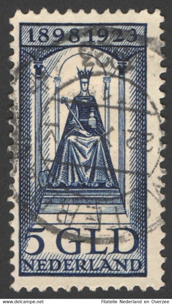 Nederland NVPH nr 131 gestempeld Jubileum 1923, Postzegels en Munten, Postzegels | Nederland, Ophalen of Verzenden, T/m 1940, Gestempeld