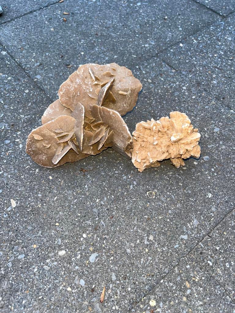 Zeldzame woestijnroos edelstenen - Unieke natuurlijke kunst, Ophalen of Verzenden, Zo goed als nieuw