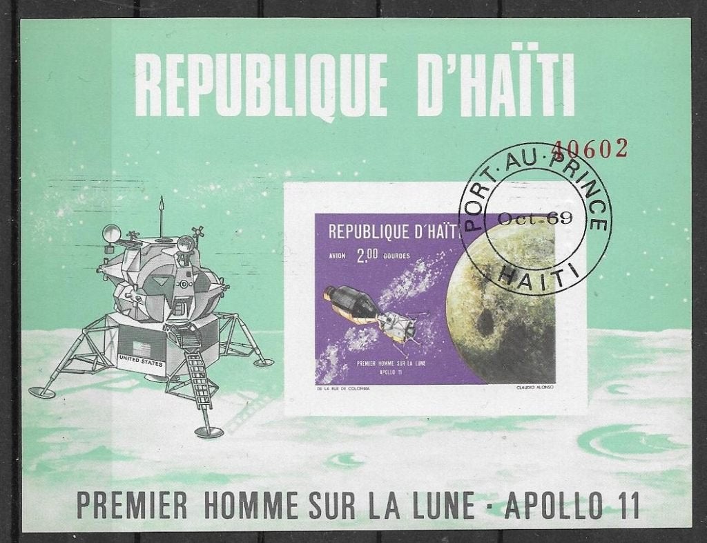 Haiti 1969  Ruimtevaart, Verzenden, Gestempeld, Midden-Amerika