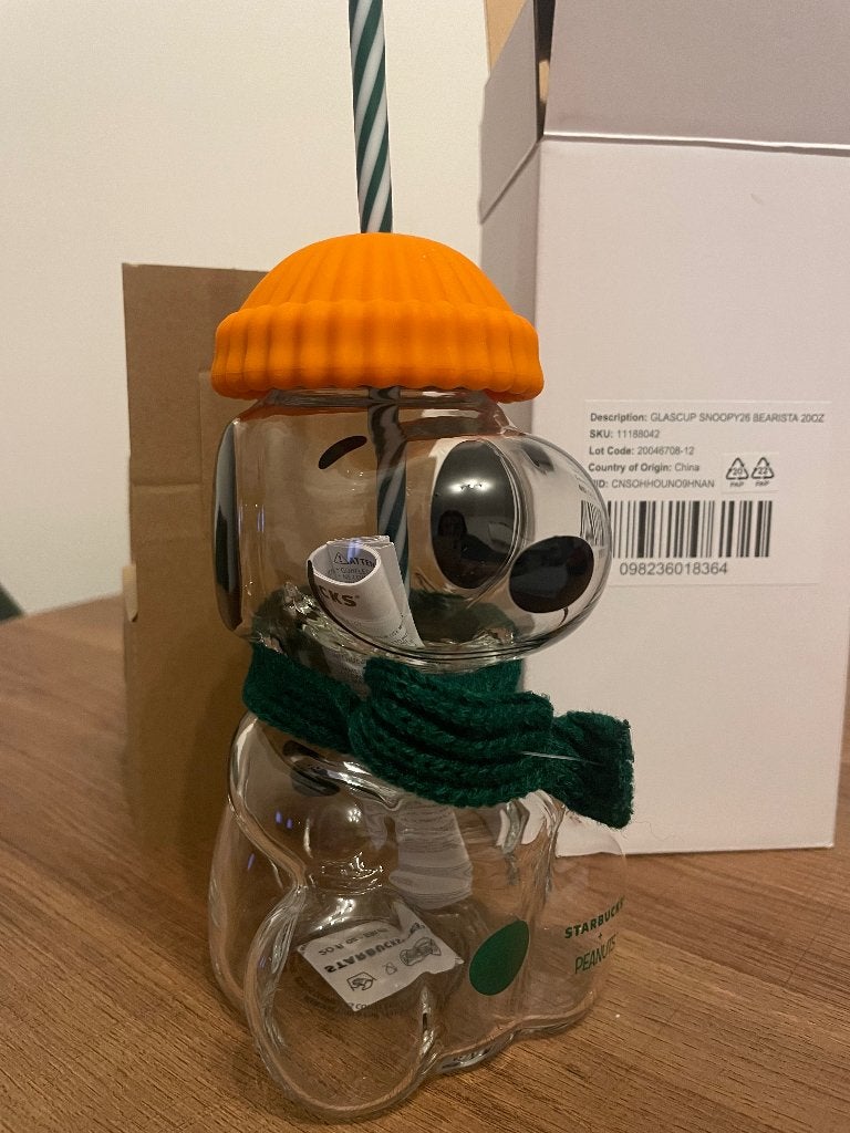 Starbucks Snoopy Limited Edition Beker – Nieuw, Ophalen of Verzenden, Nieuw, Waterglas