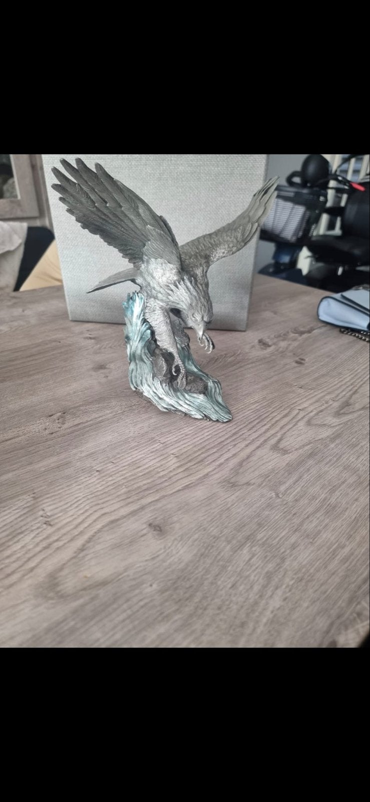 Paul Brunelle - Alaska Chilkat Bald Eagle sculptuur, Ophalen of Verzenden, Beeld, Modern, 20 - 50 cm