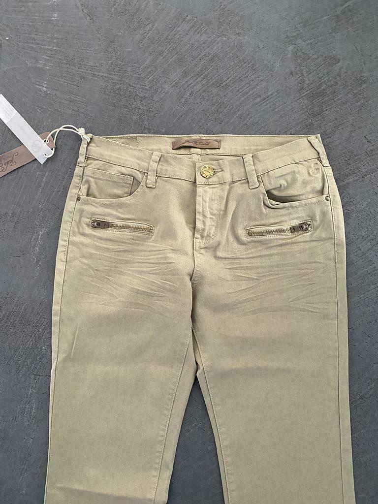 F460 Nieuw jeans Jade Twelve mt. 27=XS=34 broek beige, Jade Twelve, Overige kleuren, Nieuw, Ophalen of Verzenden