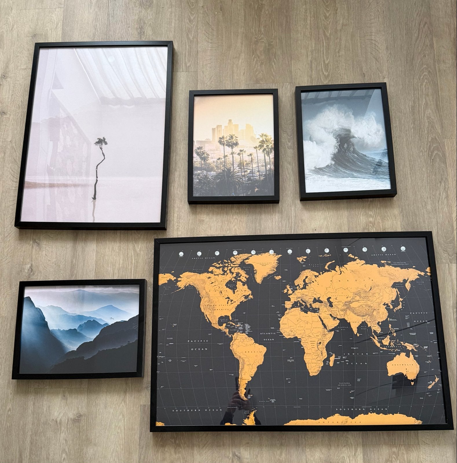 5x RIBBA fotolijsten van Ikea, Huis en Inrichting, Woonaccessoires | Lijsten, Ophalen, Overige materialen, Hangend, Zwart