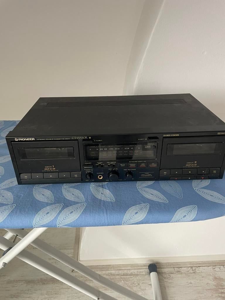 Te koop Pioneer CT W350R stereo double cassettedeck, Ophalen of Verzenden