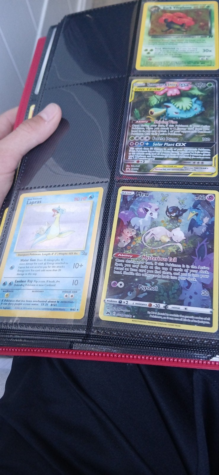 Pokémon kaarten verzameling - Mew, Venusaur & Snivy GX, Ophalen of Verzenden, Gebruikt, Meerdere kaarten
