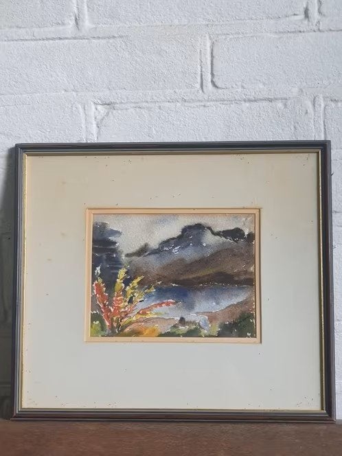 HANS ABRAHAMSSONS Zweden Lapland landschap, aquarel, , Ophalen