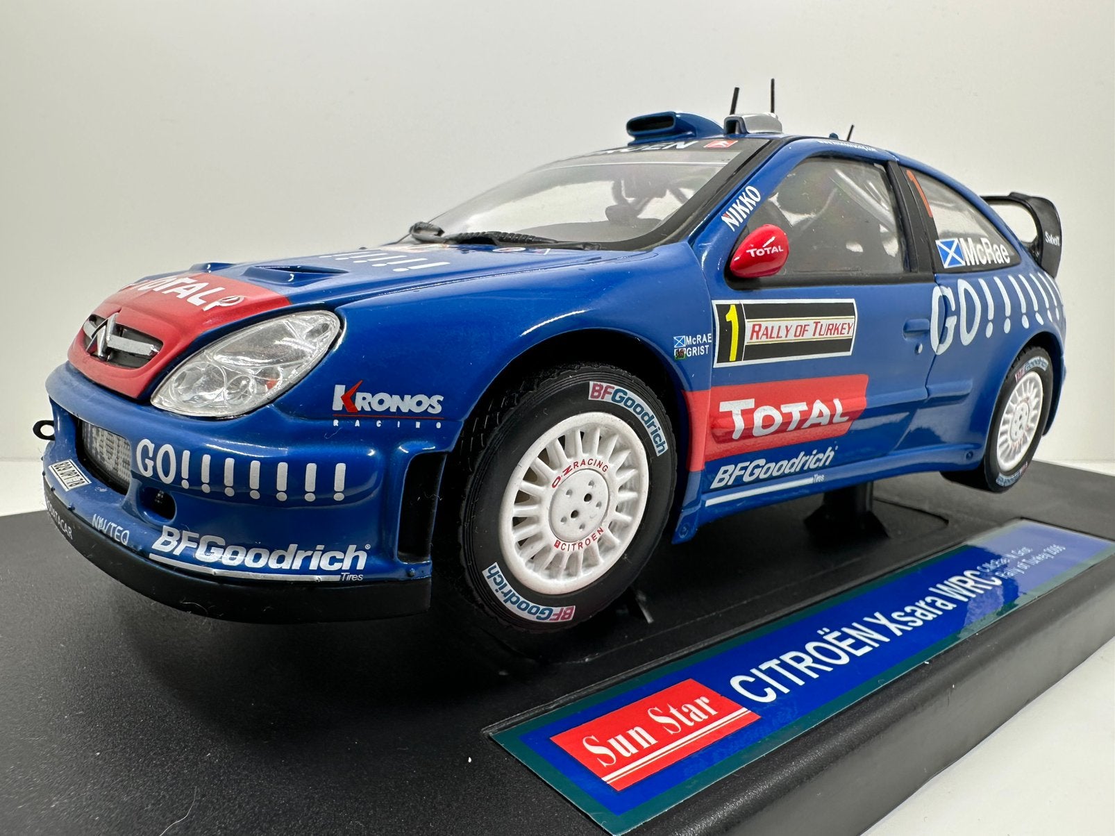 1:18 CITROËN XSARA WRC C.McRAE #1 RALLY TURKIJE 2006 SUNSTAR, Ophalen of Verzenden, Zo goed als nieuw, Auto, Sun Star