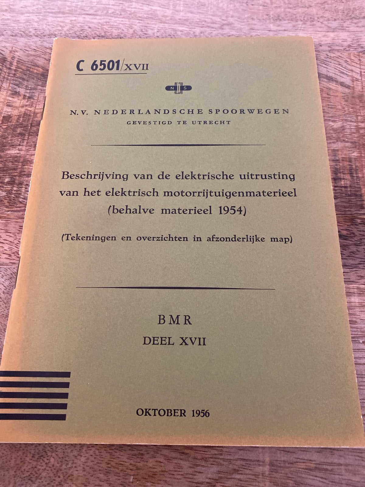 NS Beschrijving elektrische uitrusting motorrijtuigen, Ophalen of Verzenden, Zo goed als nieuw