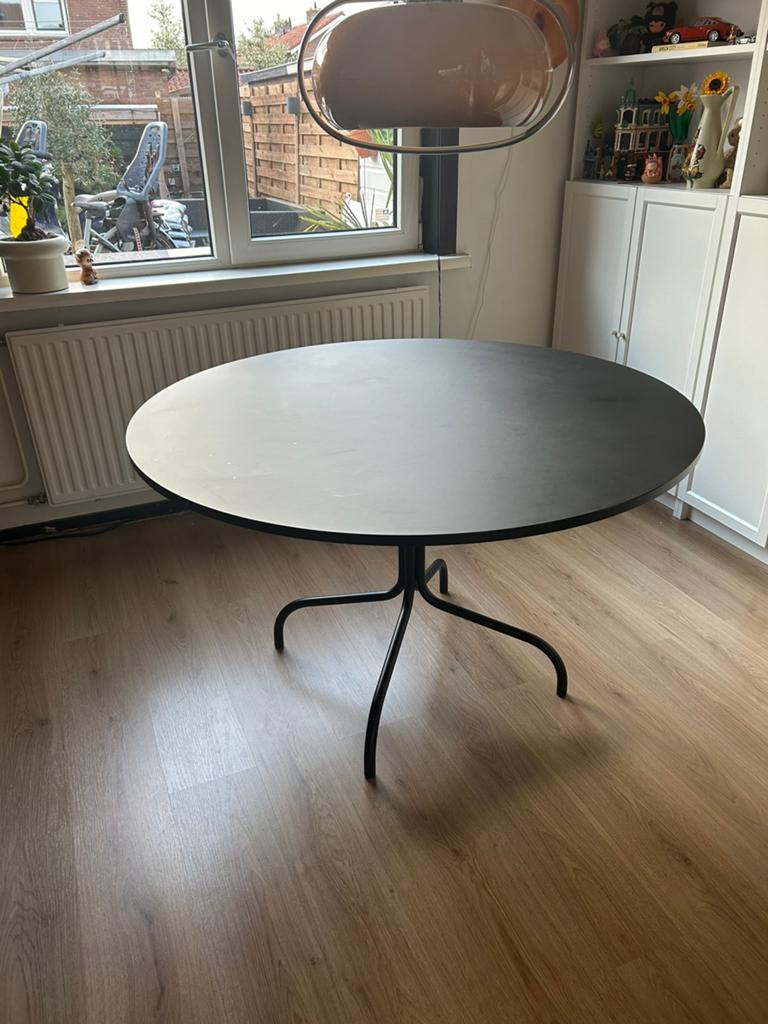 Eettafel, Ophalen, Gebruikt, 100 tot 150 cm, Rond