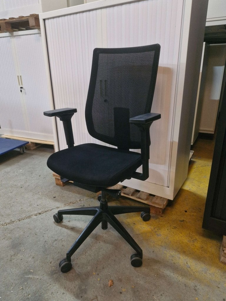 Sedus AP-199 bureaustoel netweave ergonomisch, Zwart, Ophalen of Verzenden, Platinastraat 33, 2718 SZ Zoetermeer, Bureaustoel
