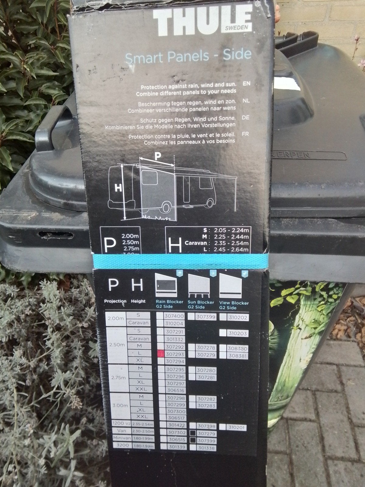 Nieuwe zijwand voor de Thule luifel en stormbanden, Caravans en Kamperen, Ophalen, Nieuw