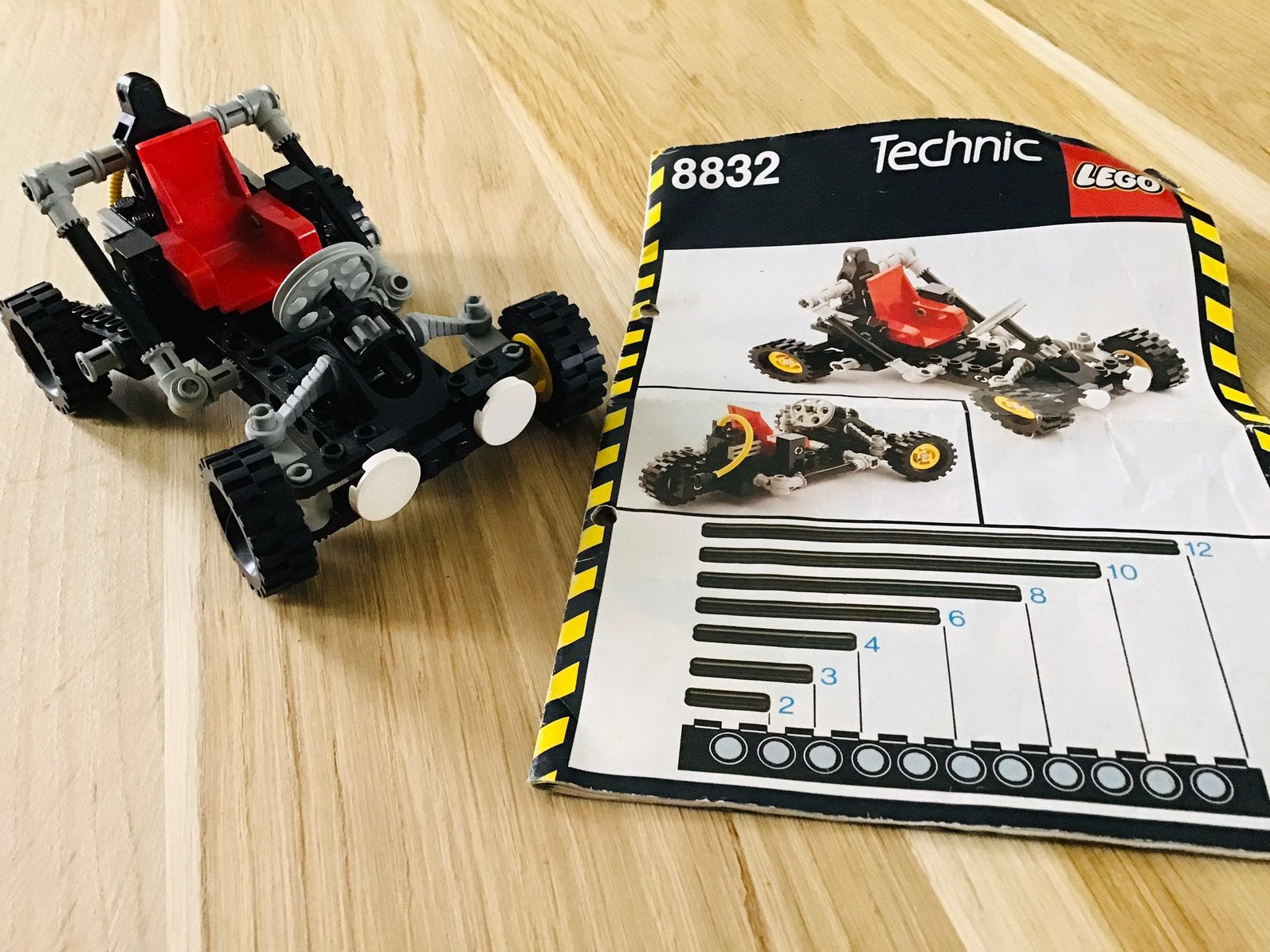 Vintage Lego Technic 8832 Roadster set uit 1992, compleet, Kinderen en Baby's, Lego, Inclusief instructies, Ophalen of Verzenden