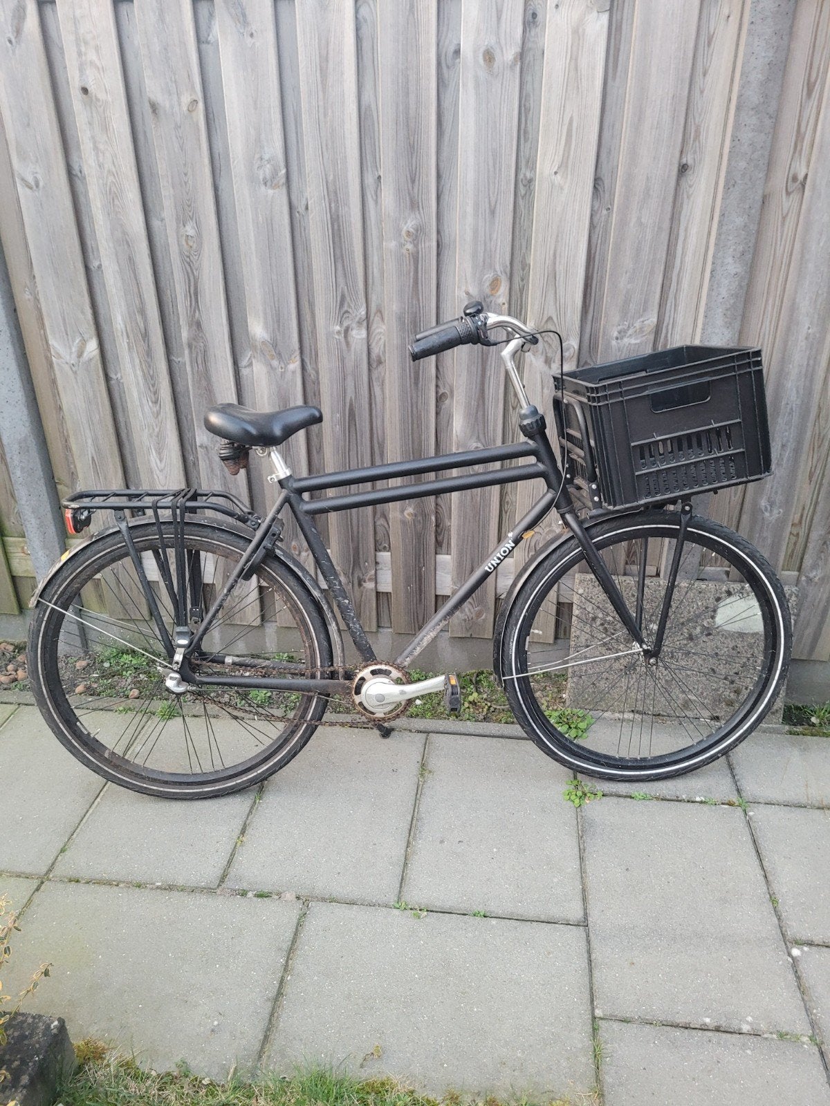 Union transporter fiets. Heren fiets. Stationsfiets, Fietsen en Brommers, Fietsen | Heren | Herenfietsen, Overige merken, Terugtraprem