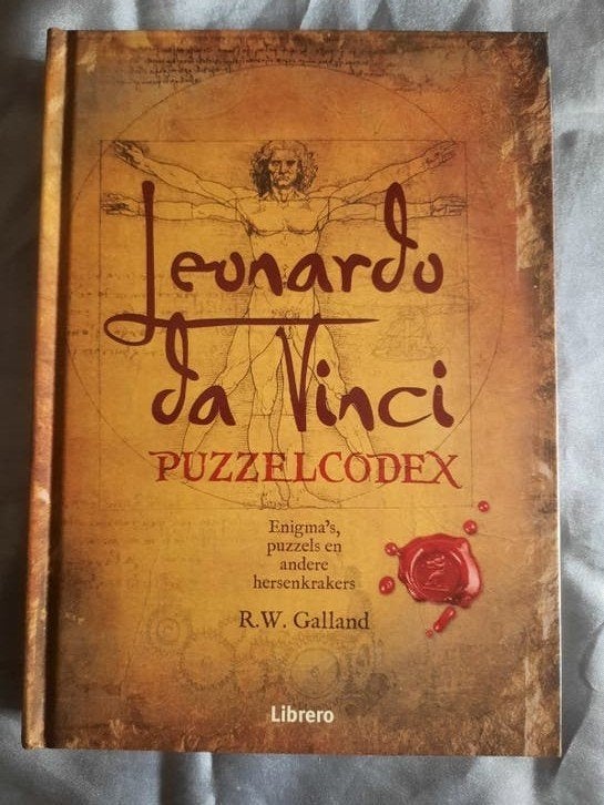 Leonardo da Vinci Puzzelcodex - Enigma's en hersenkrakers, Ophalen of Verzenden, Minder dan 500 stukjes, Zo goed als nieuw, Puzzelboek