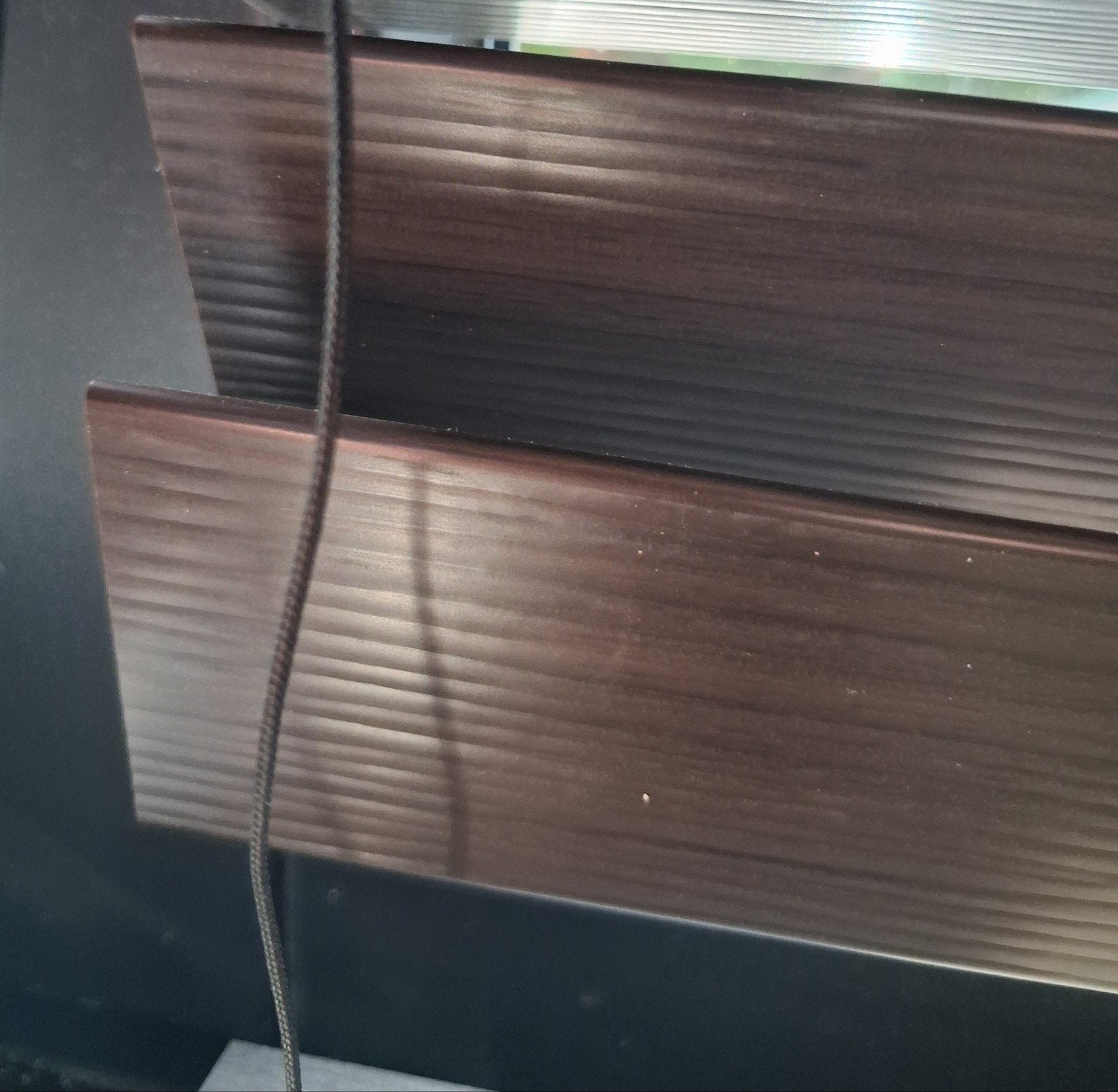 Veneta Masterwood vinyl jaloezie houtlook walnootbruin, Ophalen of Verzenden, Nieuw