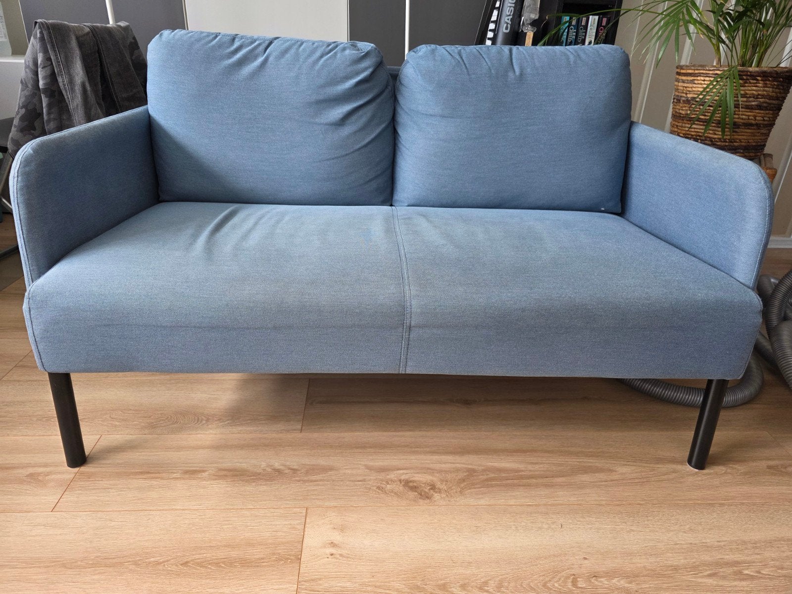Glostad tweepersoonsbank - lichtblauw 120x75, Ophalen, Gebruikt, 150 tot 200 cm, Tweepersoons
