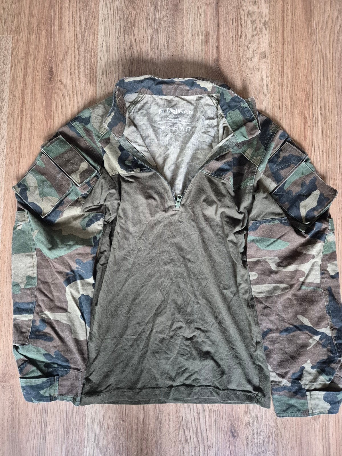 NL Tactical UBAC Combat Shirt US Woodland Maat M, Verzenden, Zo goed als nieuw, NL Tactical