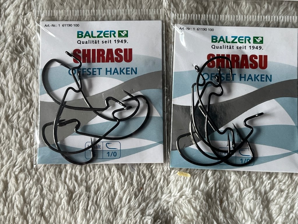 adv 64 / NIEUW mixset 6 pakjes dropshothaken BALZER, Watersport en Boten, Ophalen of Verzenden, Nieuw, Haak