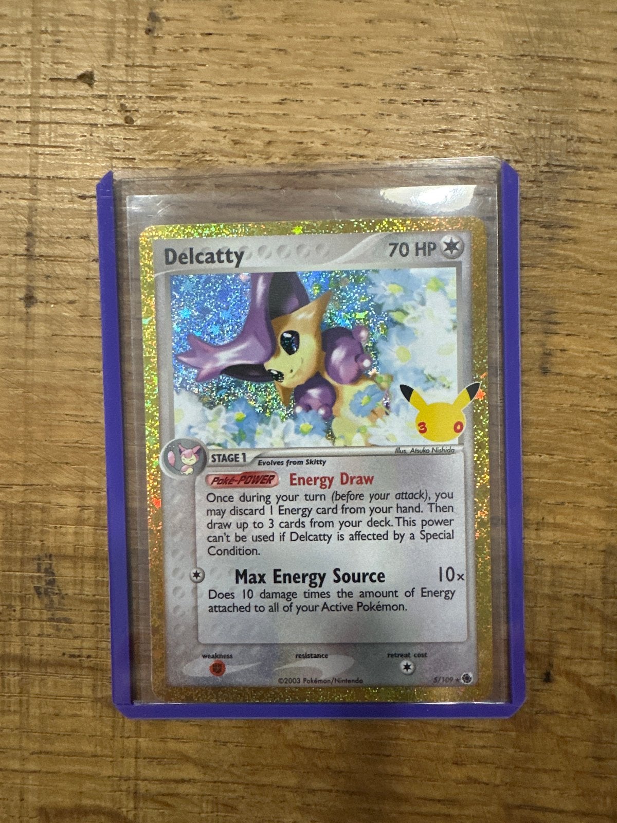 Pokémon Delcatty Celebrations Classic Collection Foil, Ophalen of Verzenden, Zo goed als nieuw, Losse kaart, Foil