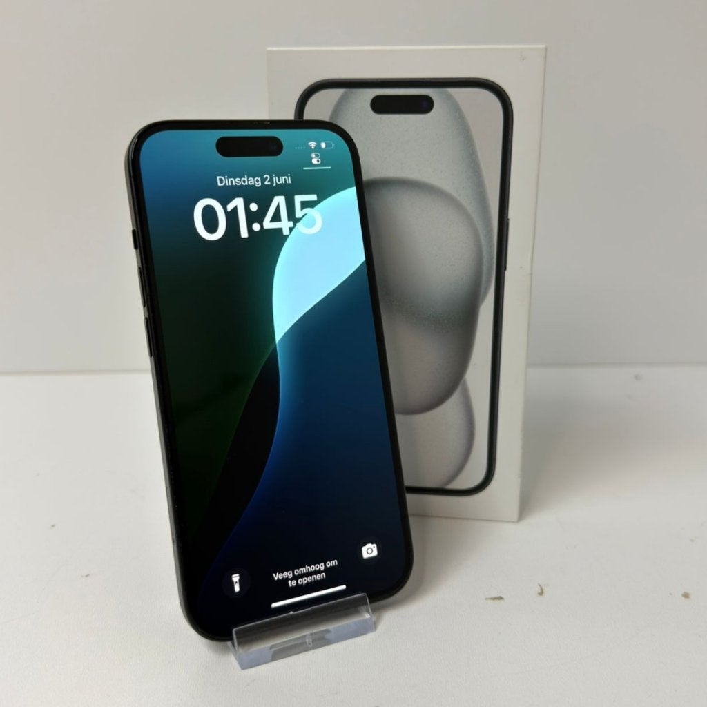 Apple iPhone 15 128GB 83% Zwart | Nette staat, Apple, Zo goed als nieuw, Support@apple.com, One Apple Park Way
Cupertino, CA 95014
United States